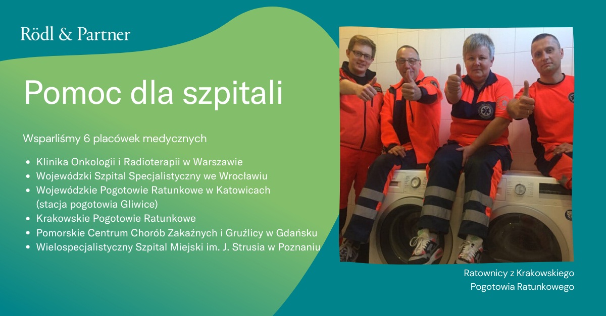 Rödl & Partner pomaga szpitalom