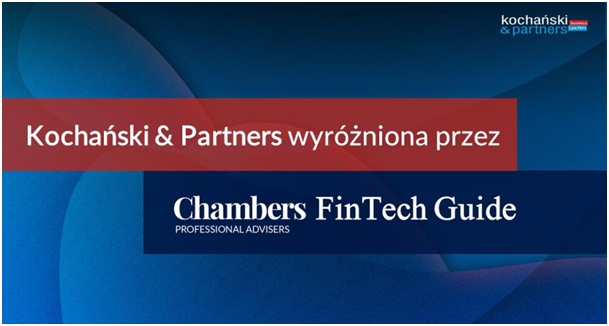 Kochański & Partners wyróżniona przez Chambers FinTech Legal 2021