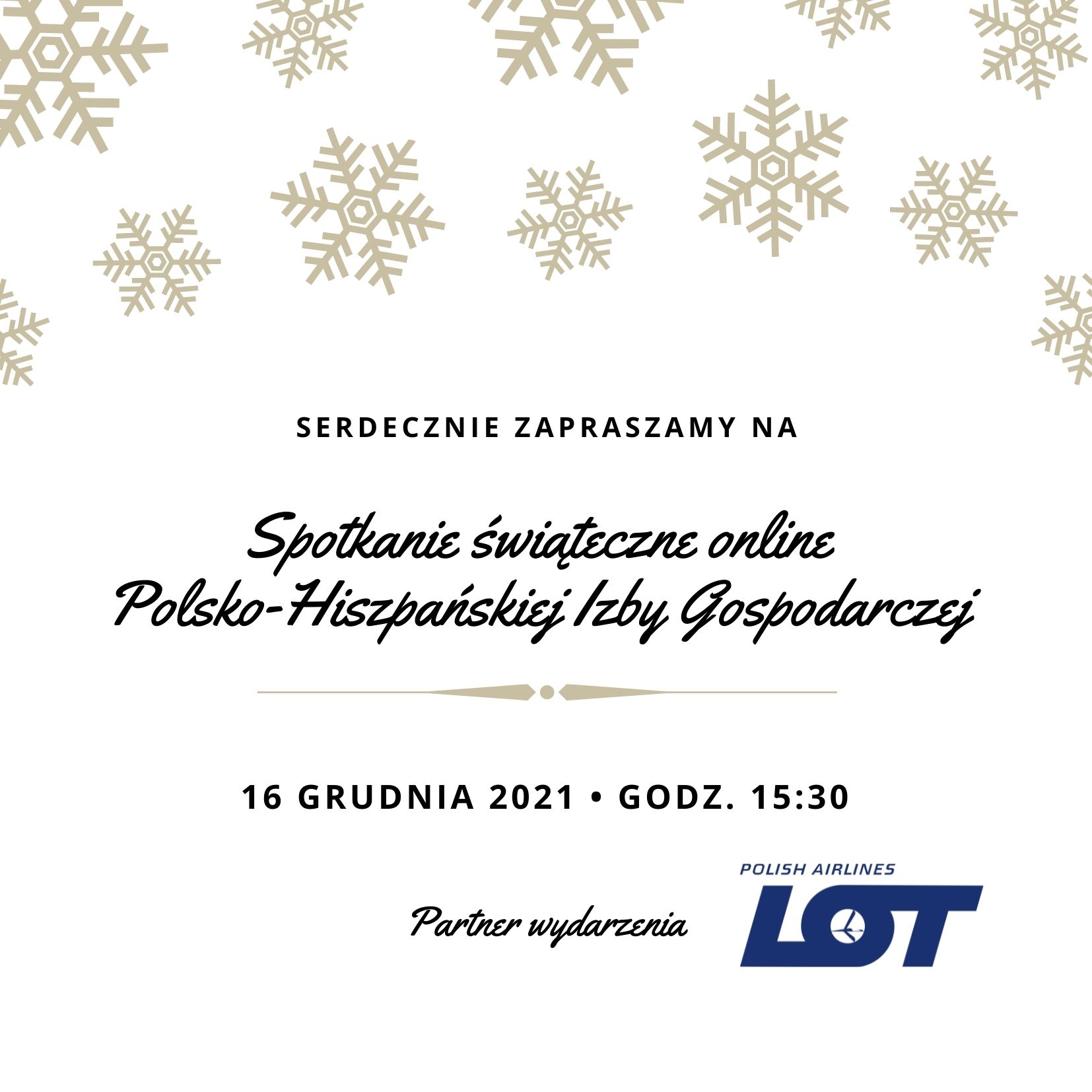 Świąteczne spotkanie online dla firm członkowskich