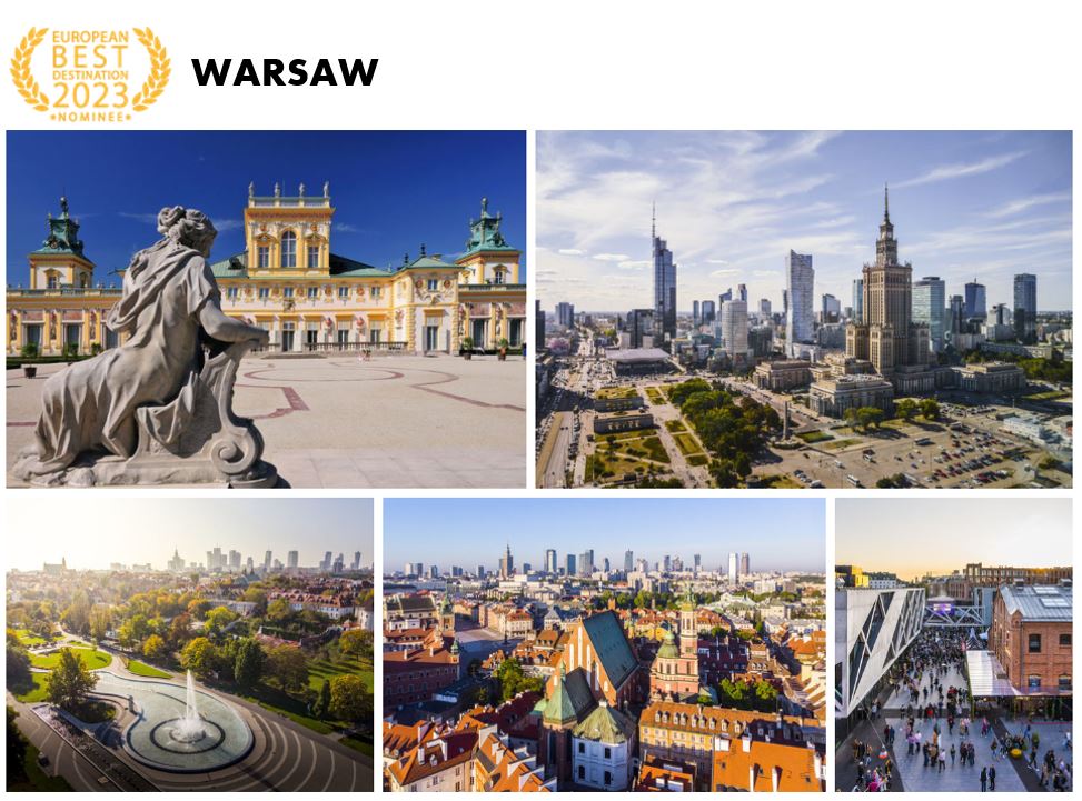 Zagłosuj na Warszawę jako Best European Destination
