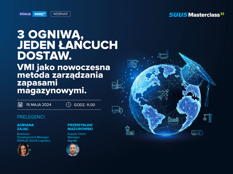 Webinar Rohlig Suus: 3 OGNIWA, JEDEN ŁAŃCUCH DOSTAW. VMI jako nowoczesna metoda zarządzania zapasami magazynowymi