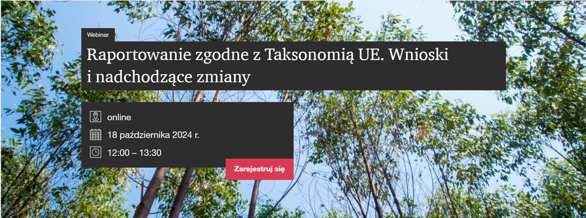 Webinar PwC: Raportowanie zgodne z Taksonomią UE. Wnioski i nadchodzące zmiany