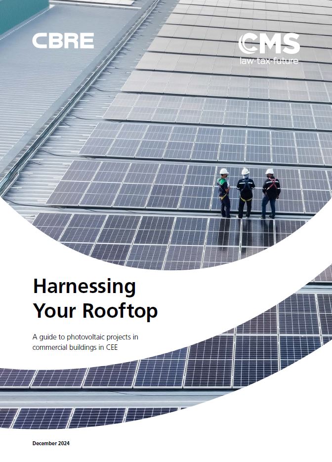 Raport CMS i CBRE Harnessing Your Rooftop: Jak w pełni wykorzystać potencjał instalacji fotowoltaicznych na dachach budynków?