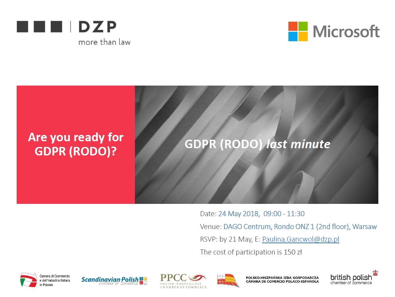 GDPR (RODO) last minute